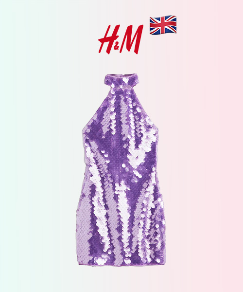 Cукня у кольоровому металіку H&M