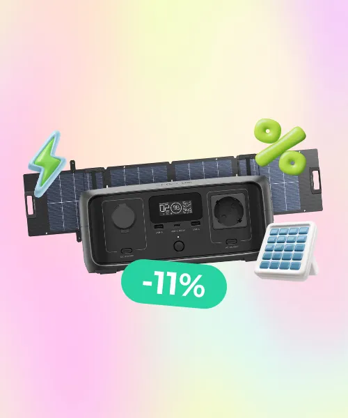 EcoFlow River 3 UPS + EcoFlow 110W solární panel