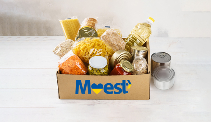 Meest - Подаруй набір продуктів українській організації або конкретній особі в Україні